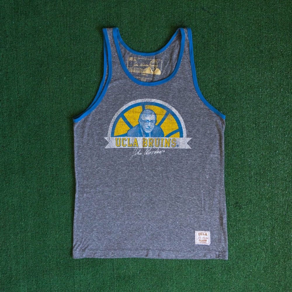 UCLA BRUINS ATHLETIC TANK TOP COLLEGIATE BASKETBALL LOS ANGELES JOHN WOODEN SZ S